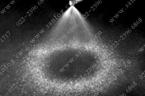 轉角型空心錐噴嘴噴霧效果